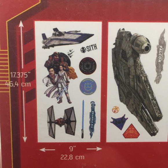 Star Wars Peel and Stick Wall Decals Bedroom Decoration Boys - Picture 9 of 10